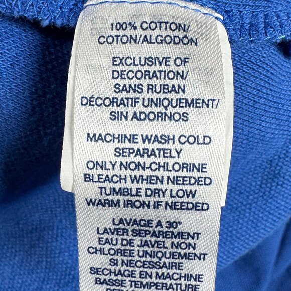 Chaps 4XB Big & Tall Polo Shirt Men’s Blue Cotton Classic Fit - Picture 10 of 10